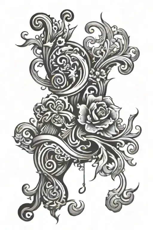 Black Line Rounded In The Middle