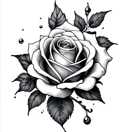 Rose And Water Waves