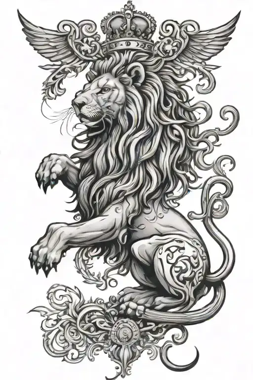 Lion Of England Gothic Nautical