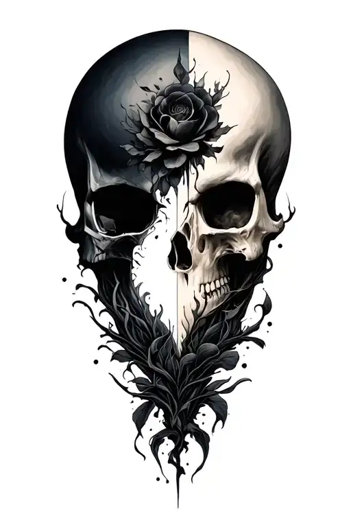 Life And Death Facing Each Other