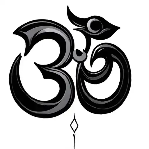Gemini And Om Symbol