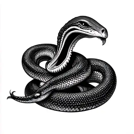 Alien Henomorph With Snake