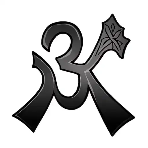 The Ankh Symbol With Om Symbol