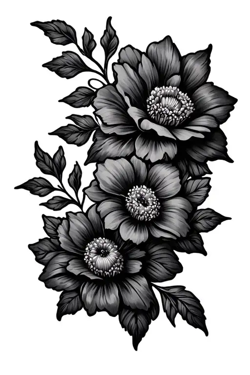 Tooled Leather With Flowers