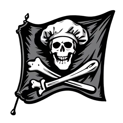 Pirates Flag For Chef Cooking