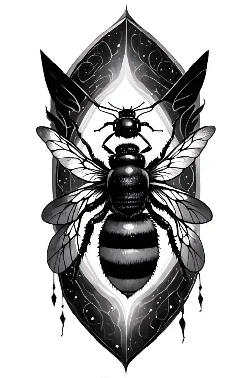 Metatron's Cube And Bee