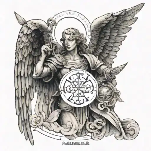 Archangel Michael With Luke 10 19 Quote