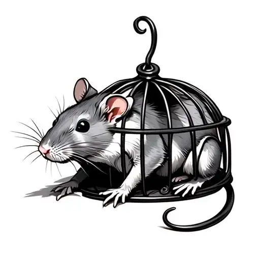 Rat Escaping Cage