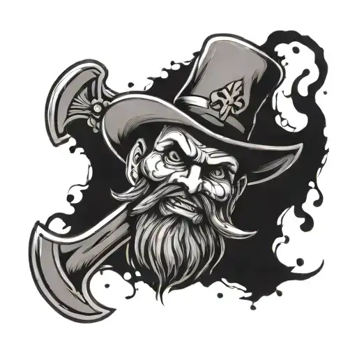 New Orleans Saints With A Hatchet Man Walking