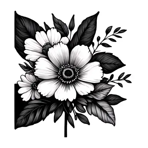 March Flower And August Flower Bouquet
