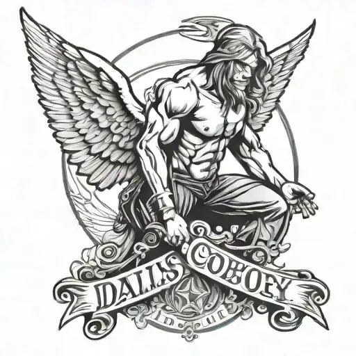 Dallas Angel With Dallas Cowboy Gat On