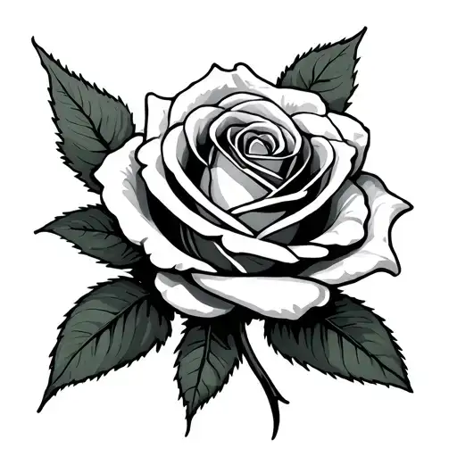 Frank With A Rose Intertwined