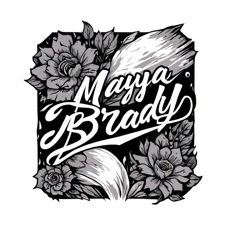 Maya Brady Names Written
