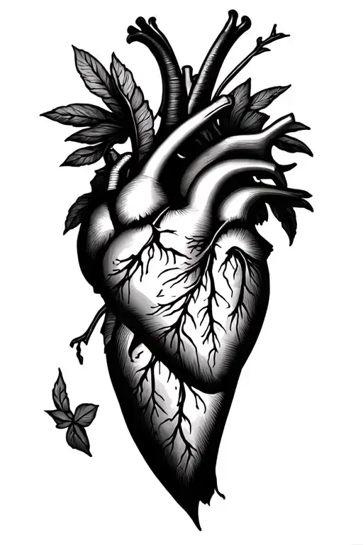 Italy America Heart Tattoo Sleeve