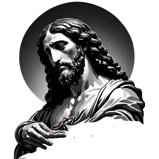 Jesus Christ Picking Up Someone