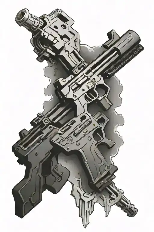 Halo Gravity Hammer Crossed With Battle Rifle Intertwined