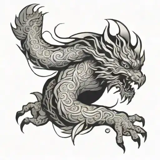 A Minimalist Tattoo Of A Korean Manwha