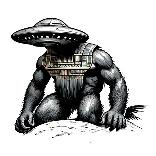 Egyptian Ufo Bigfoot