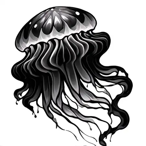 Jellyfish Geometric Background