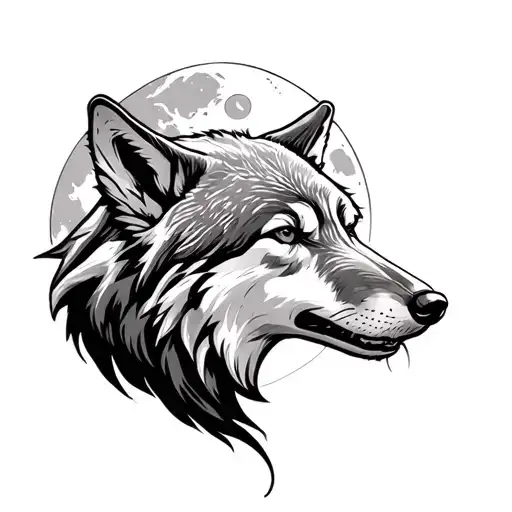 Wolf Howling At The Moon