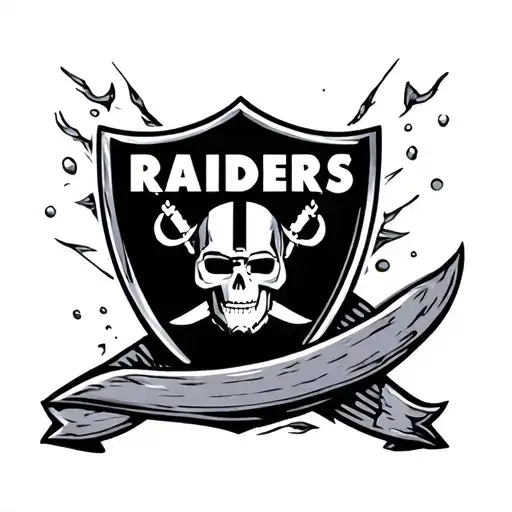 Raiders Shield Engraved