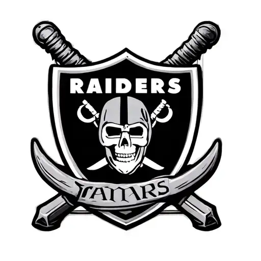 Raiders Shield Engraved