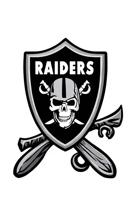 Raiders Shield Engraved