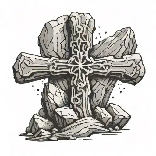 Cross On A Rock