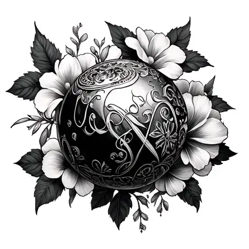 Vivienne Westwood Orb With Lili Flowers Surrounded
