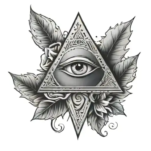 Iluminati Mixed Tattoo Design Inspired