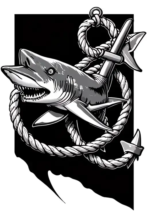 Anchor Compass Rope Shark
