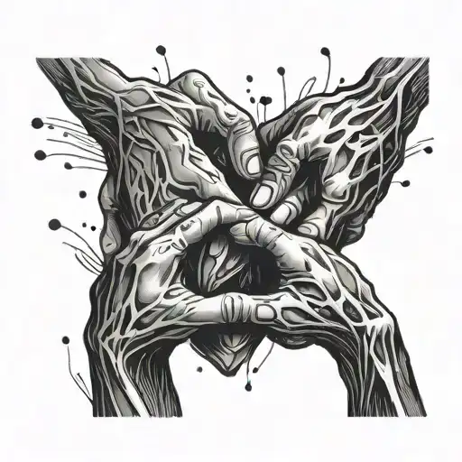 Two Hands Making A Heart Shape