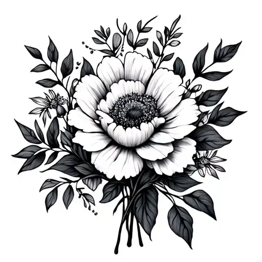 Birth Flower Bouquet January February April September