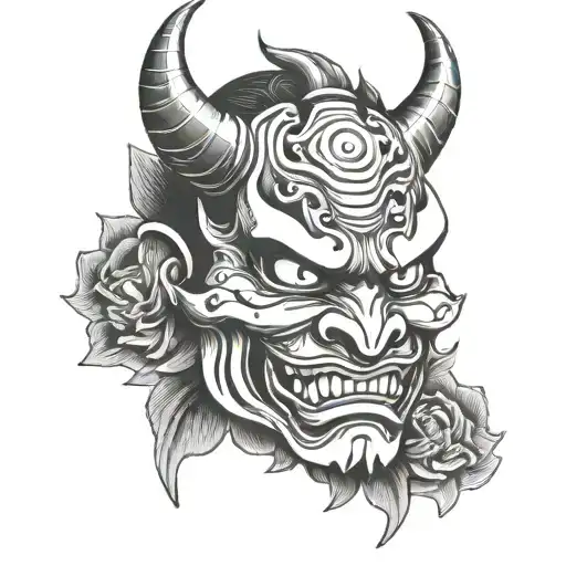 Japanese Hannya Mask