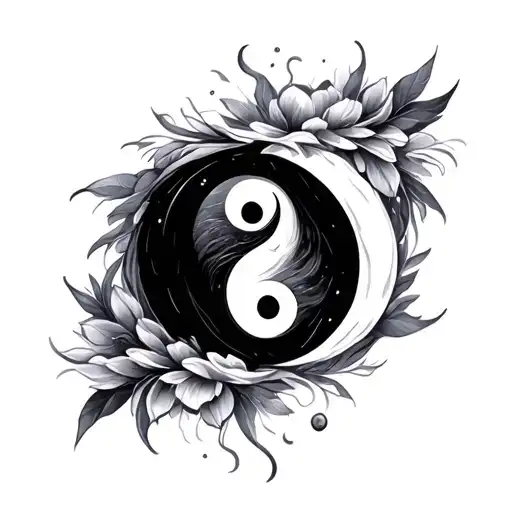 333 Vertical With Yin Yang
