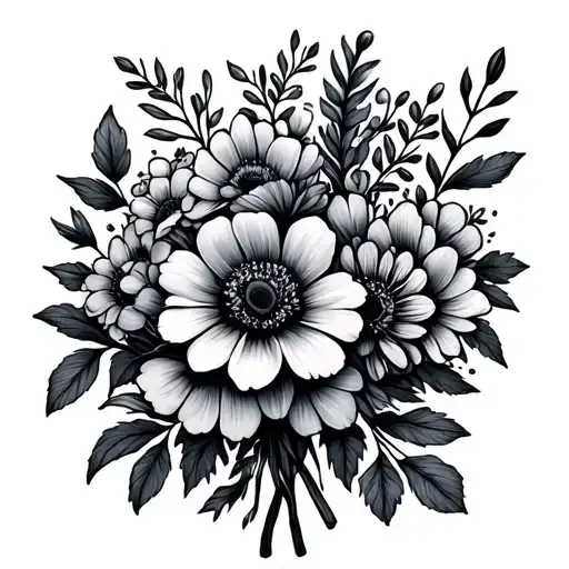 Birth Month Flower Bouquet For March February June December August