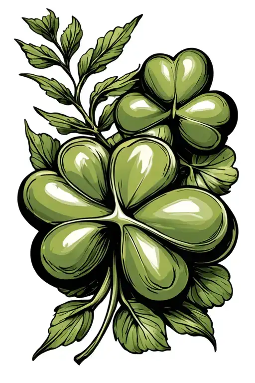 Olive Branch And A Shamrock