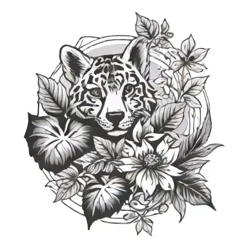 Pawprints With Plants