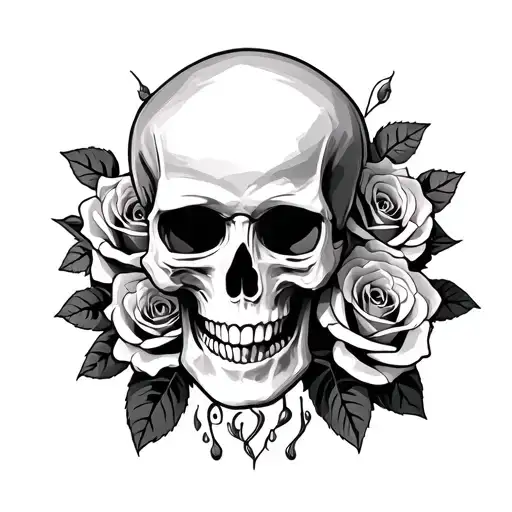 Skull And Roses