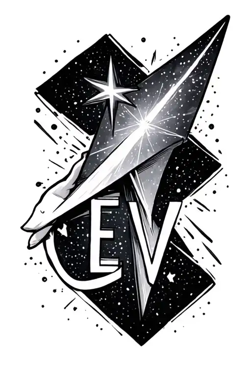 Shooting Star With E V E