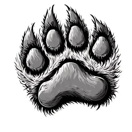 Bear Paw Print