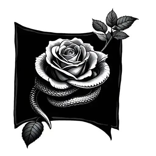 Snake And Rose