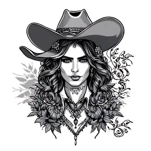 Western Style Leg Tattos