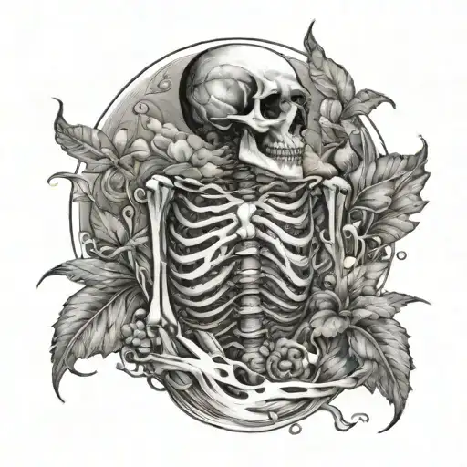 Ocean And Skeleton
