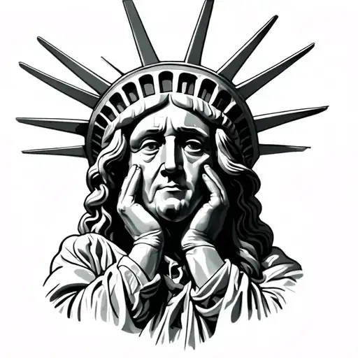 Hear No Evil See No Evil Speak No Evil Statue Of Liberty Ben Franklin