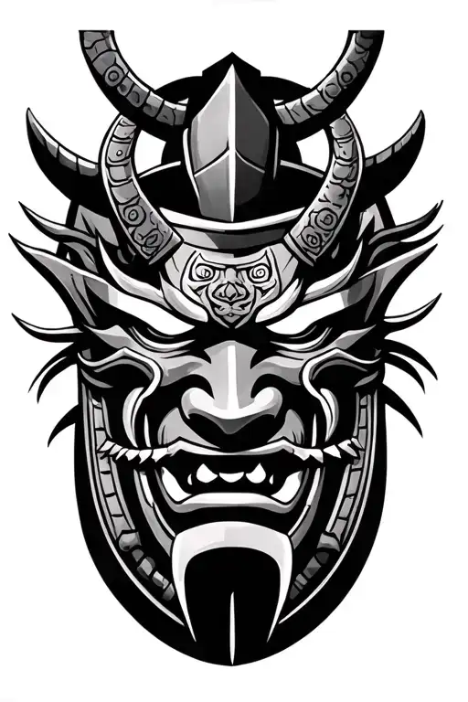 Samurai Oni Mask