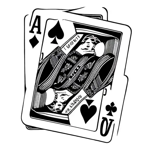 Black Jack Cards Surrounded