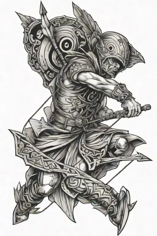 An Atokirina With An Arrow Going Through It