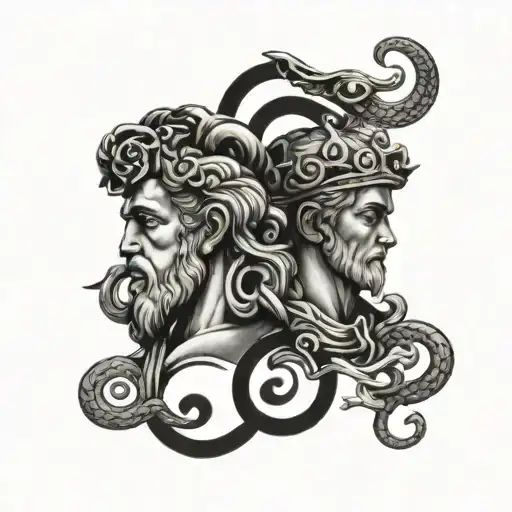 Stoic Symbols With Names 'James' & 'Memphis'