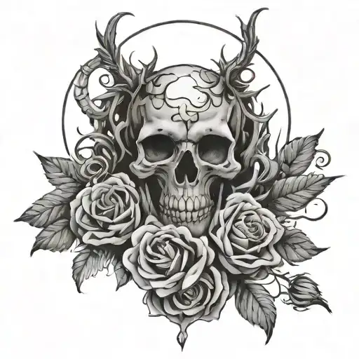 Deathcore Inspired Tattoos For Hips
